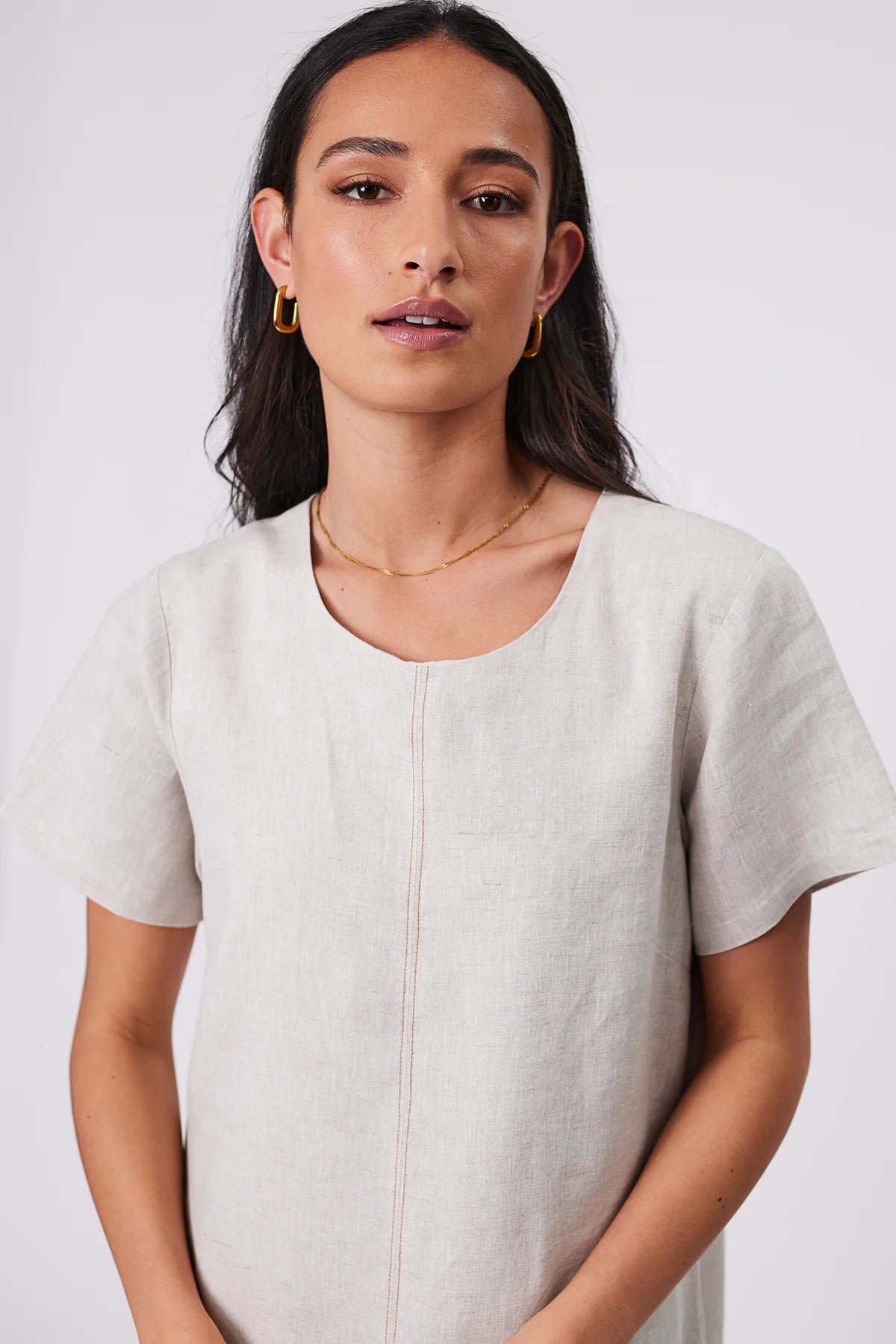 Marlow Sicily Linen Dress - Natural