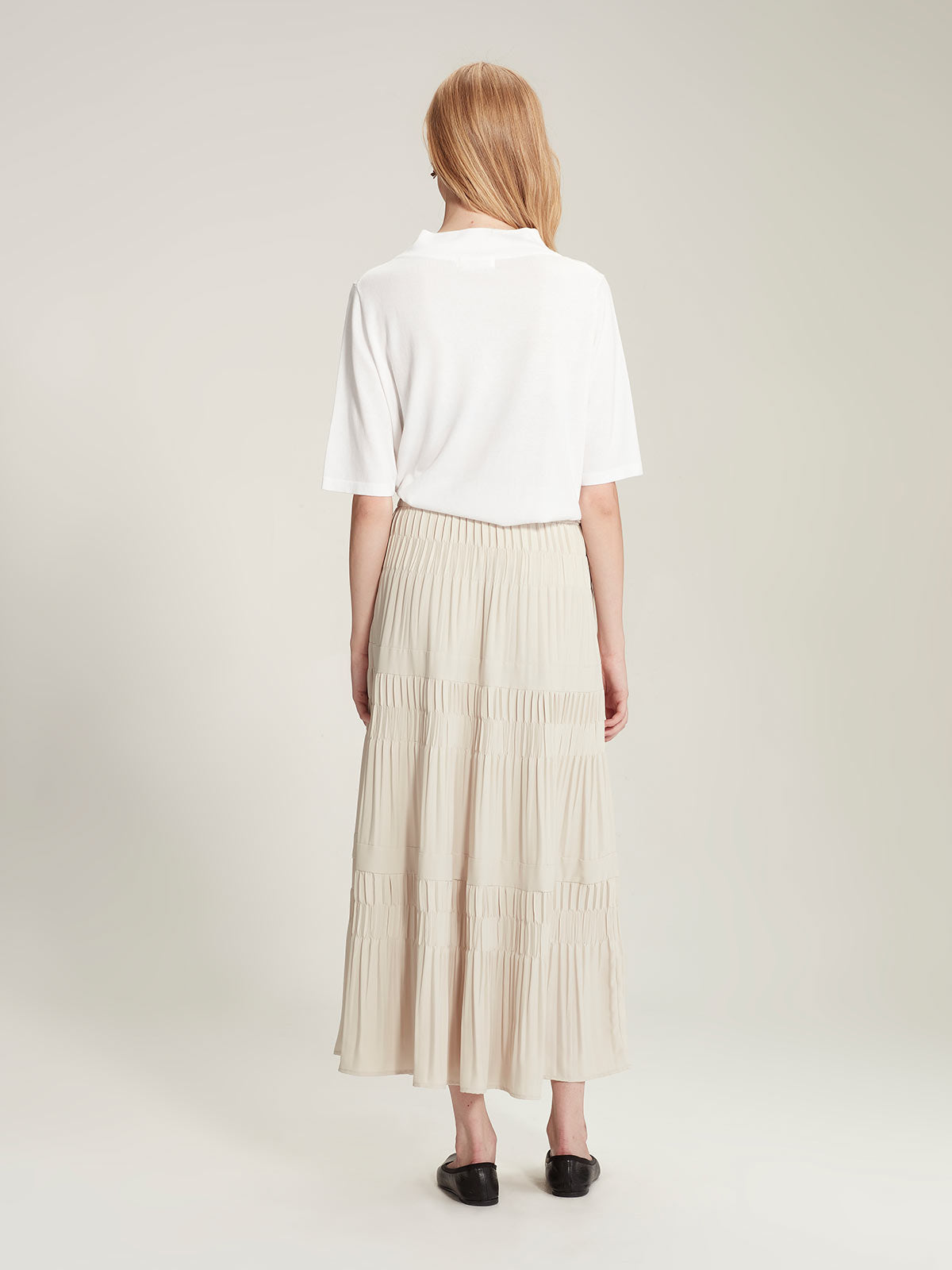 Sills Alma Pleat Skirt - Driftwood