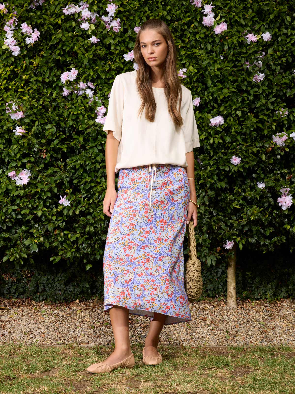 Sills Alonso Skirt - Blue Floral