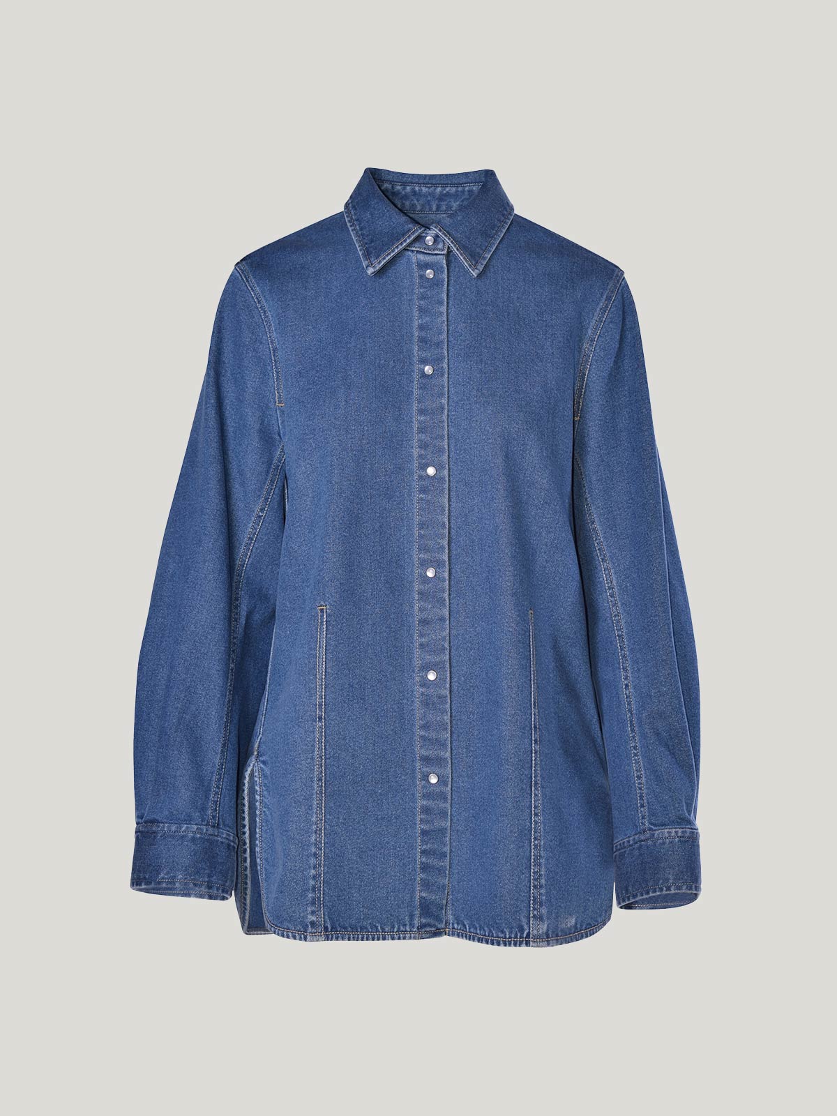 Sills Hailey Denim Shirt - Mid Wash