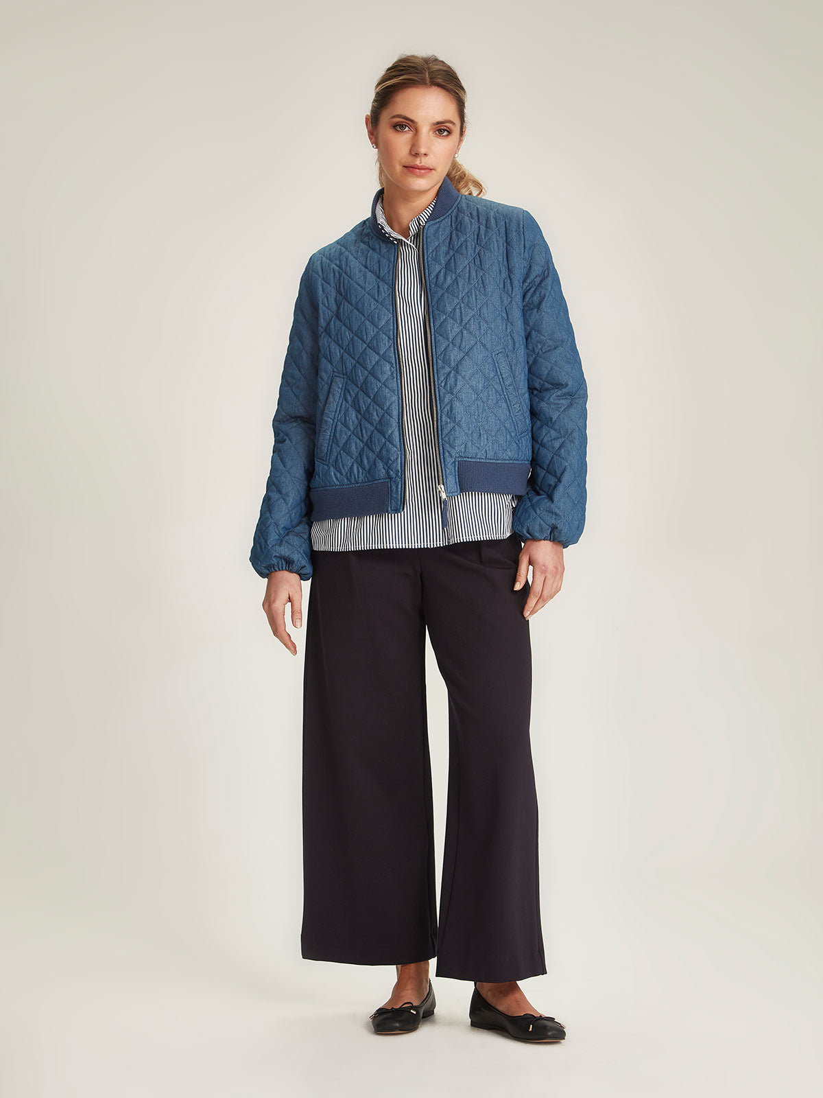 Sills Heather Chambray Bomber