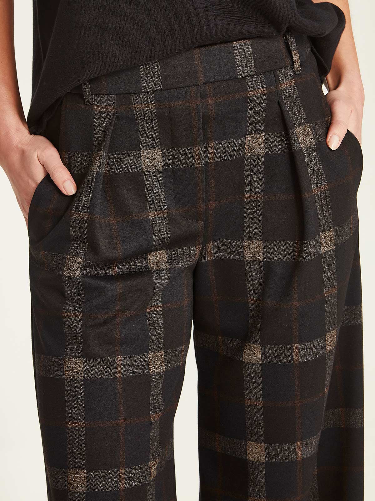 Sills Kelsey Check Pant - Black Check