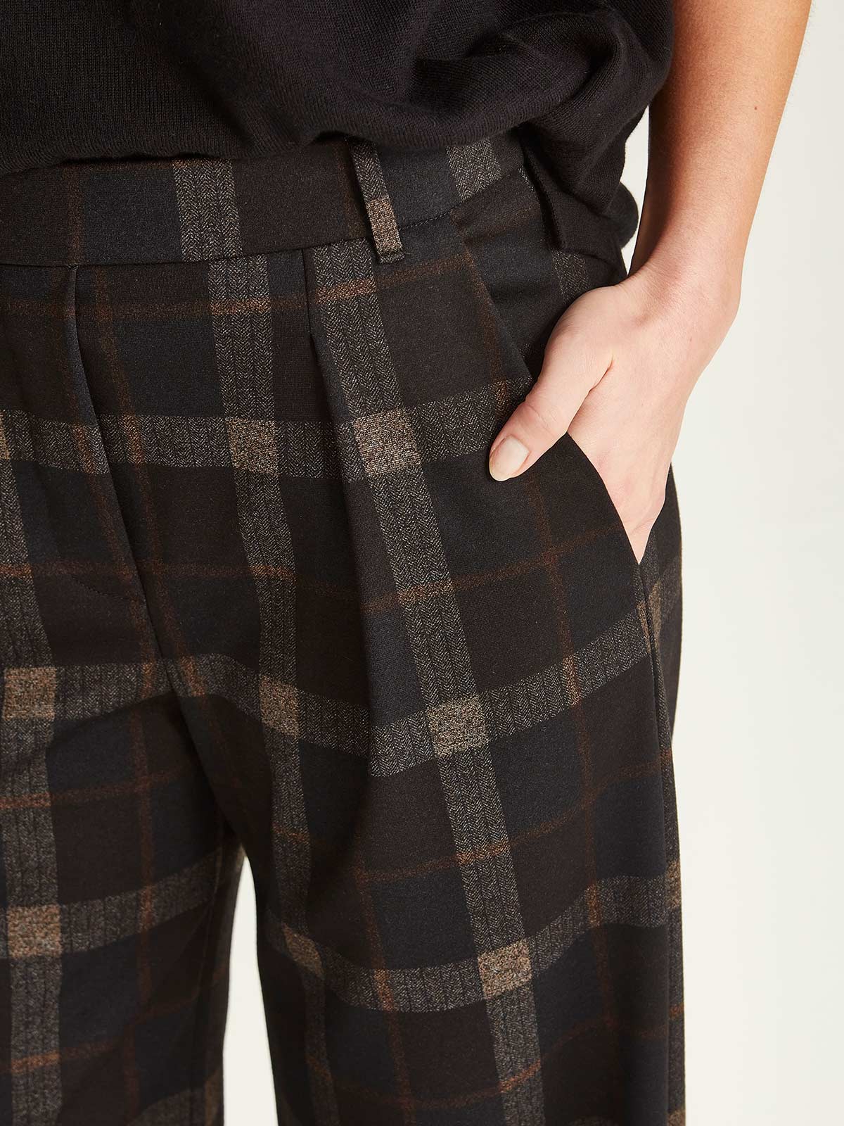 Sills Kelsey Check Pant - Black Check