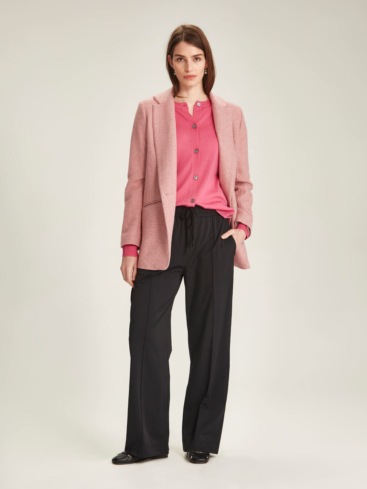 Sills Coco Tweed Blazer - Rose