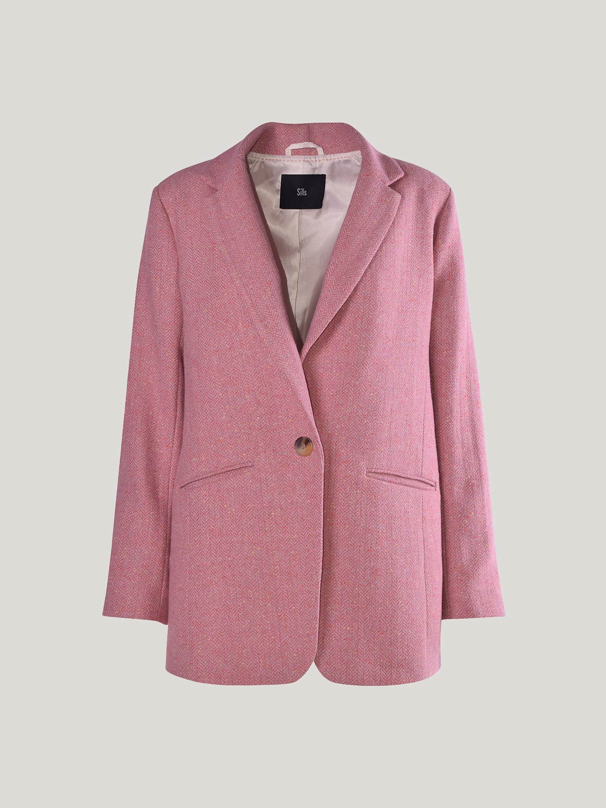 Sills Coco Tweed Blazer - Rose