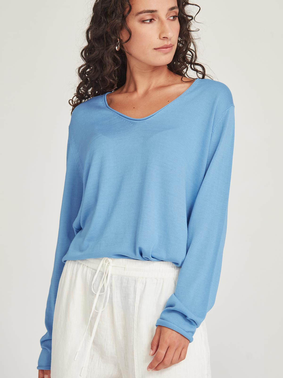 Sills Vinnie V-Neck - Sky Blue