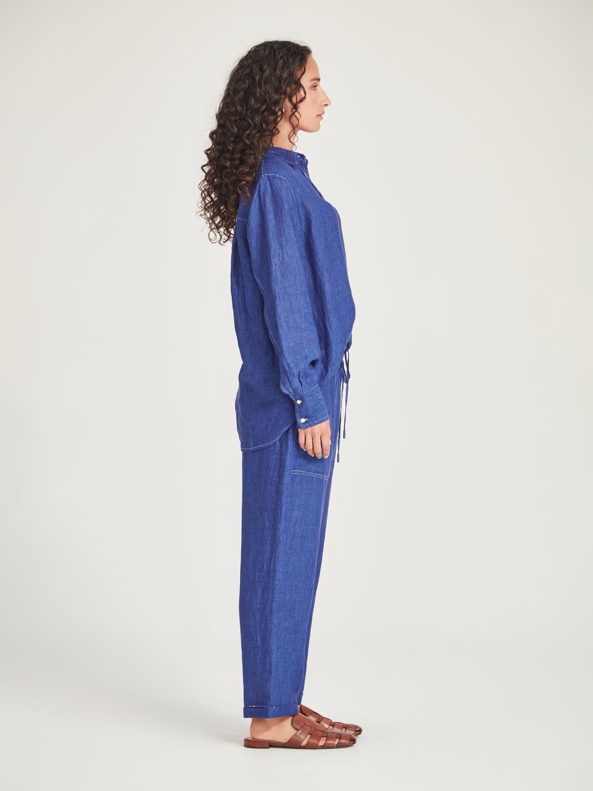Sills Princeton Linen Shirt - Iris