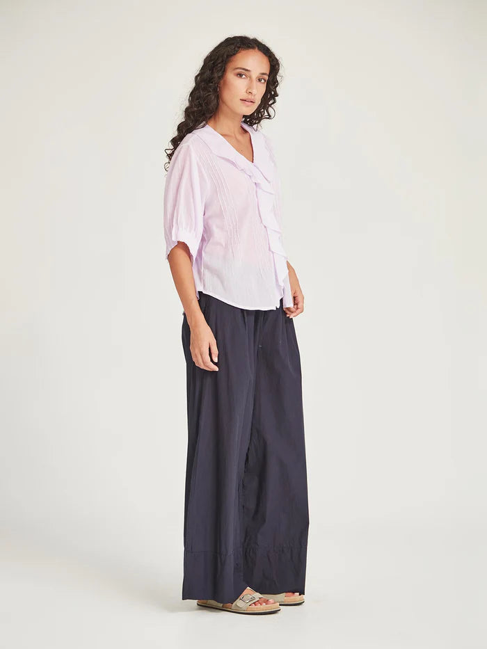 Elodie Ruffle Blouse - Lilac
