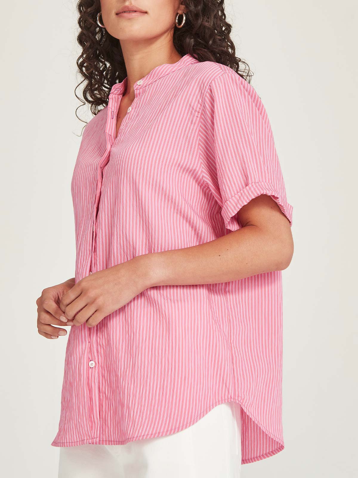 Sills Flynn Stripe Shirt - Pink/Red Stripe
