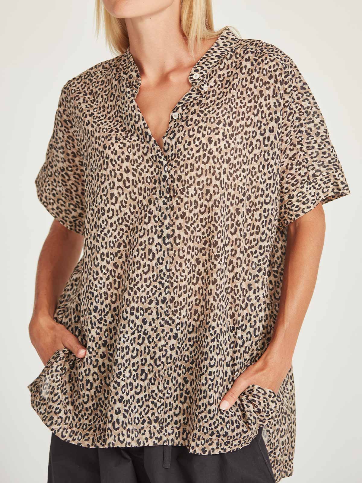 Anita Print Top - Leopard