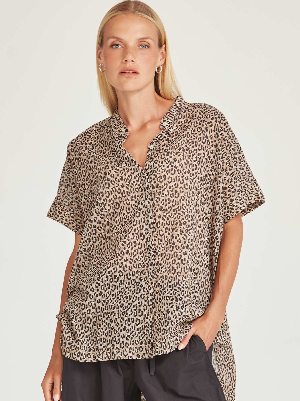 Anita Print Top - Leopard