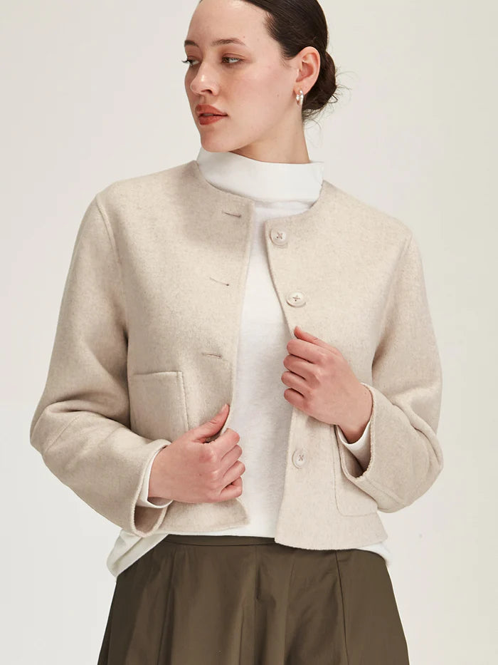 Emiko Wool Jacket - Perla