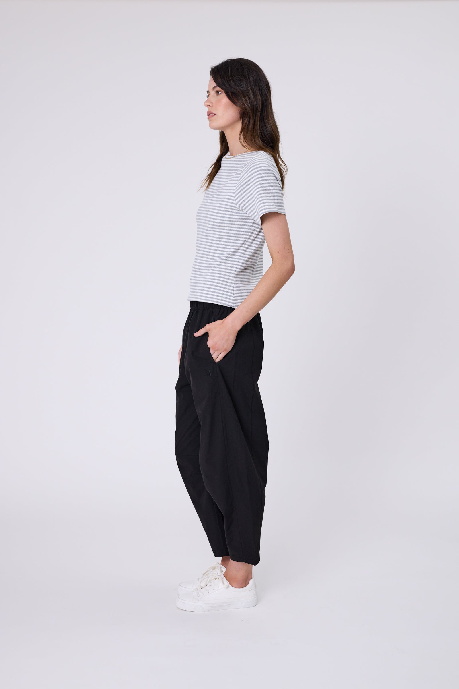 Silo Barrel Pant - Black