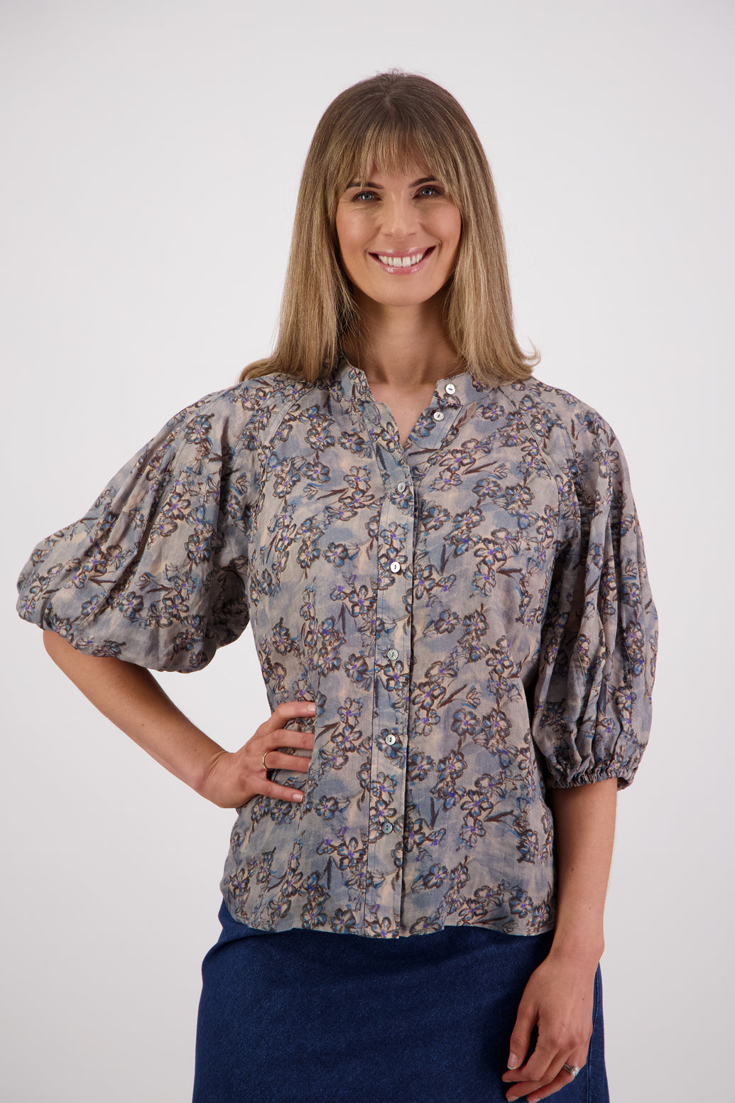 Briarwood Sophia Top - Denim Daisy