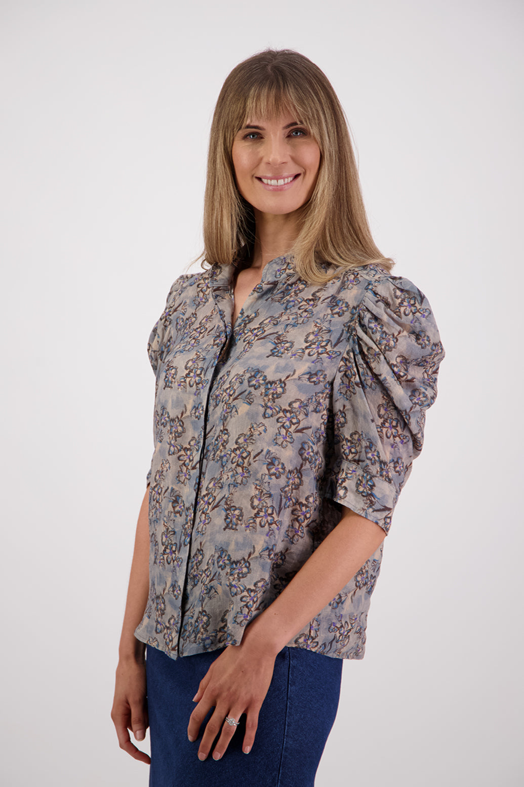 Briarwood Stevie Shirt - Denim Daisy