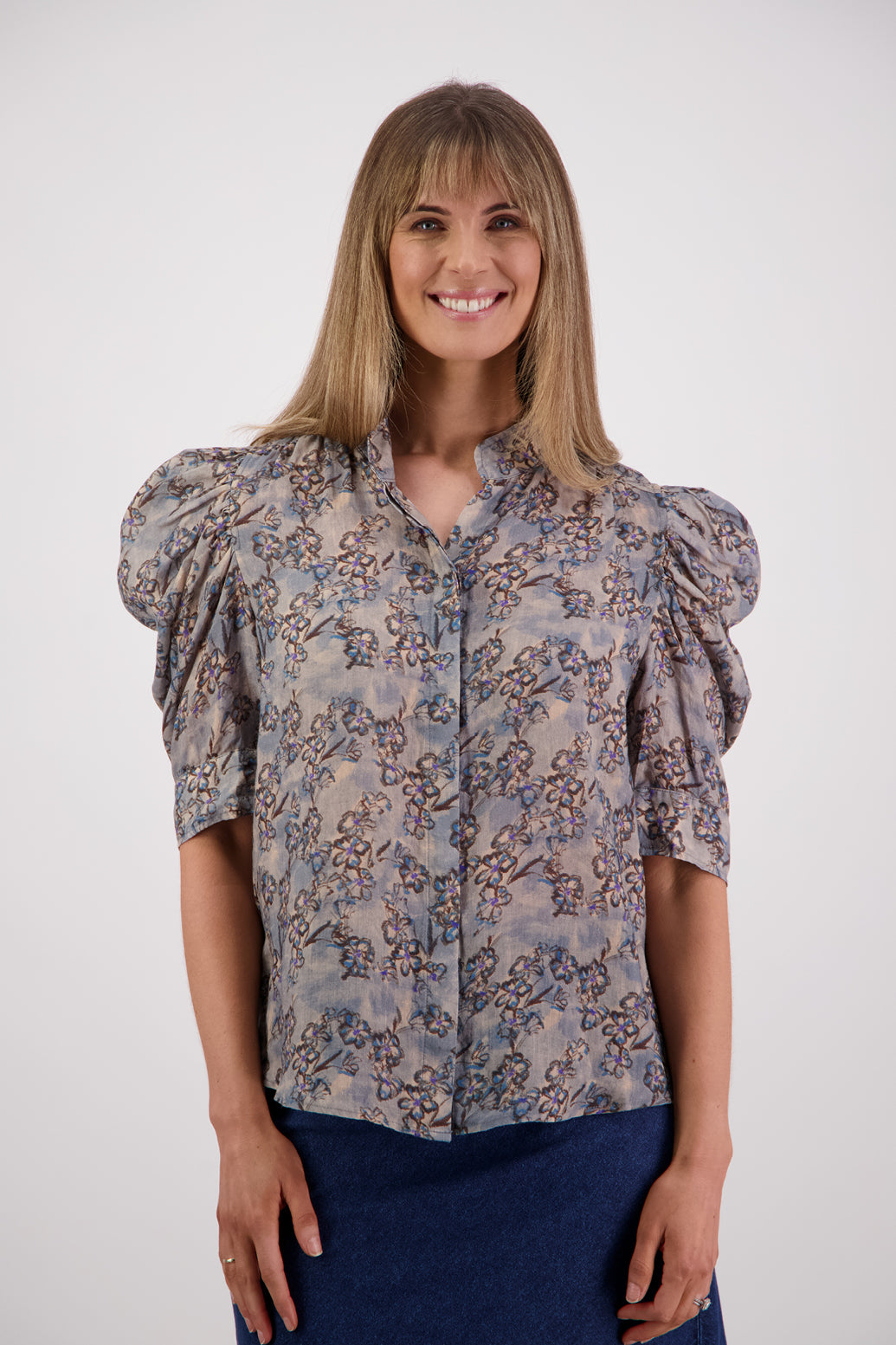 Briarwood Stevie Shirt - Denim Daisy