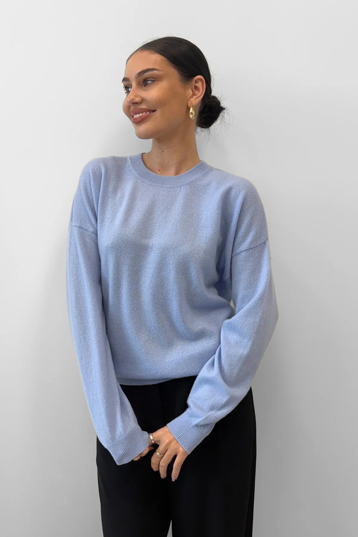 Blak Sweet Rewind Jumper - Sky Blue
