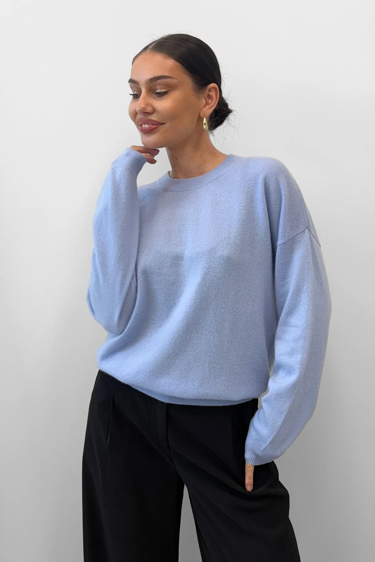 Blak Sweet Rewind Jumper - Sky Blue
