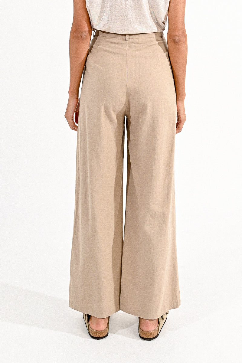 Molly Bracken Linen Pants - Light Khaki