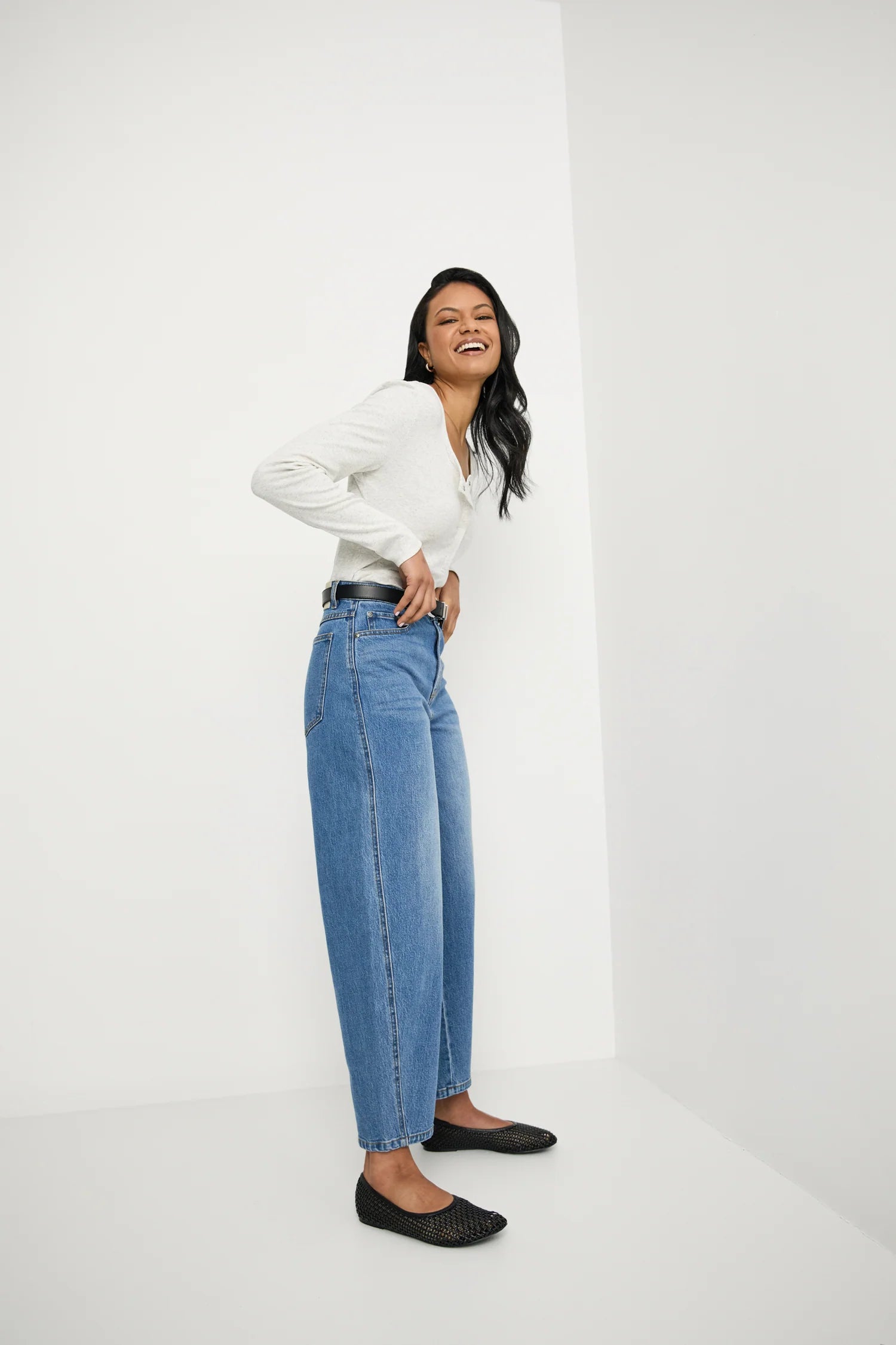 The Curve Barrel - Vintage Mid Wash