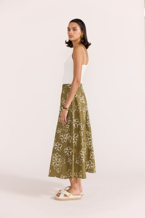 Staple the Label Ines Midi Skirt