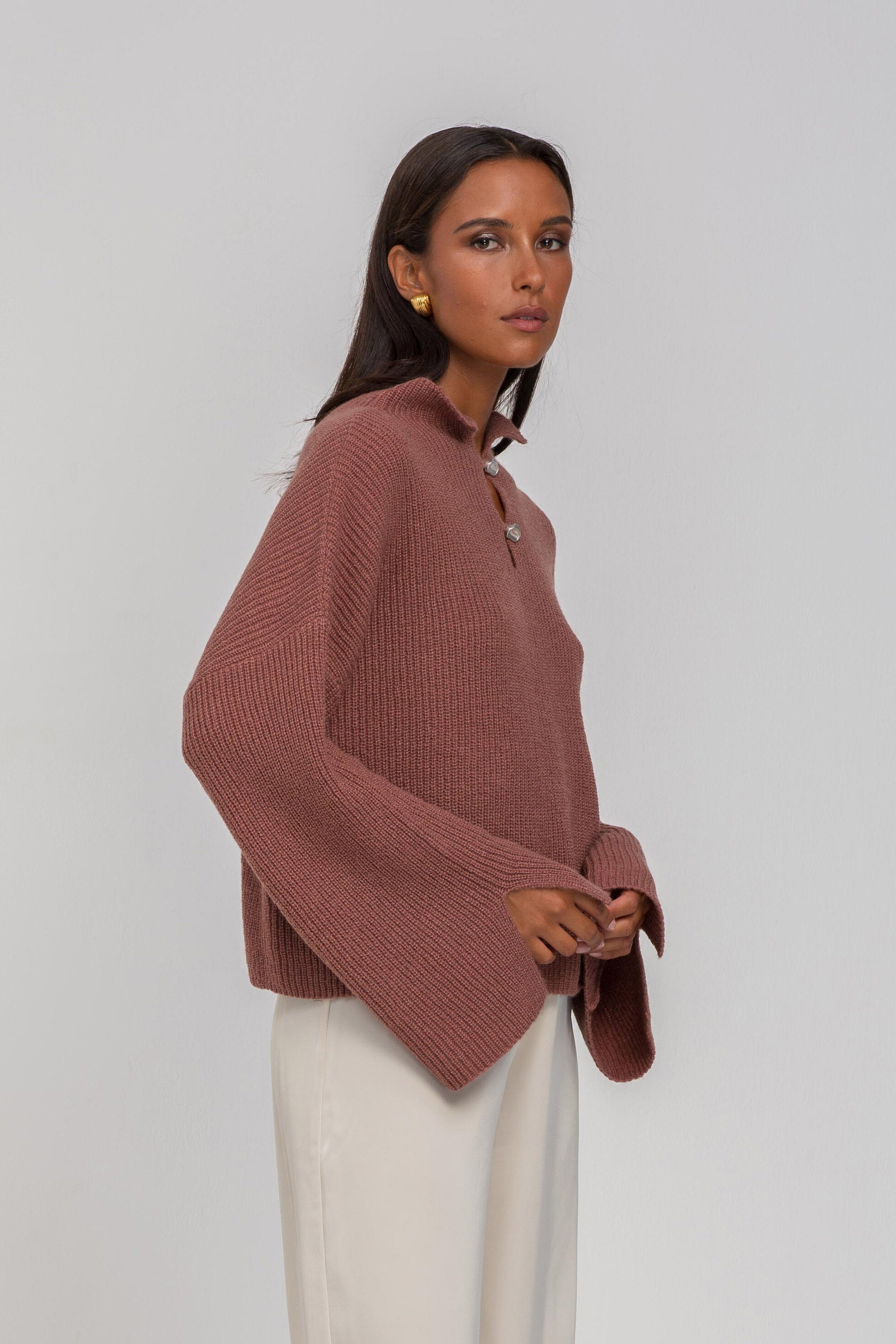 Blak United Allure Sweater - Rosy Brown