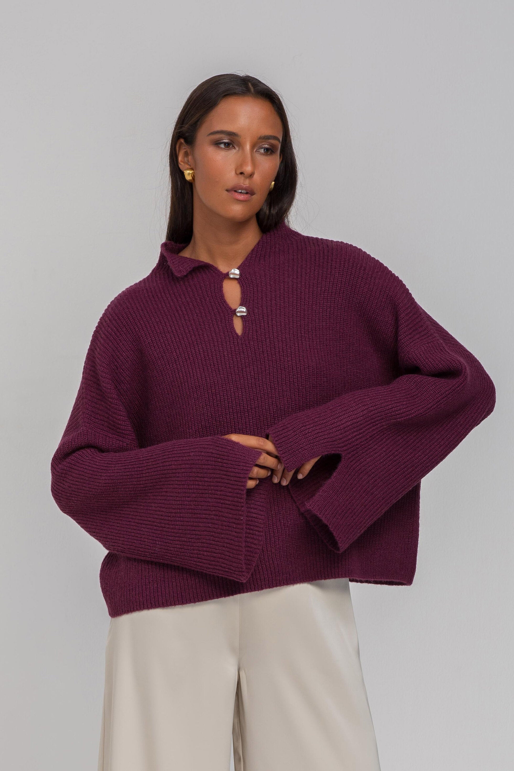 Blak United Allure Sweater - Plum