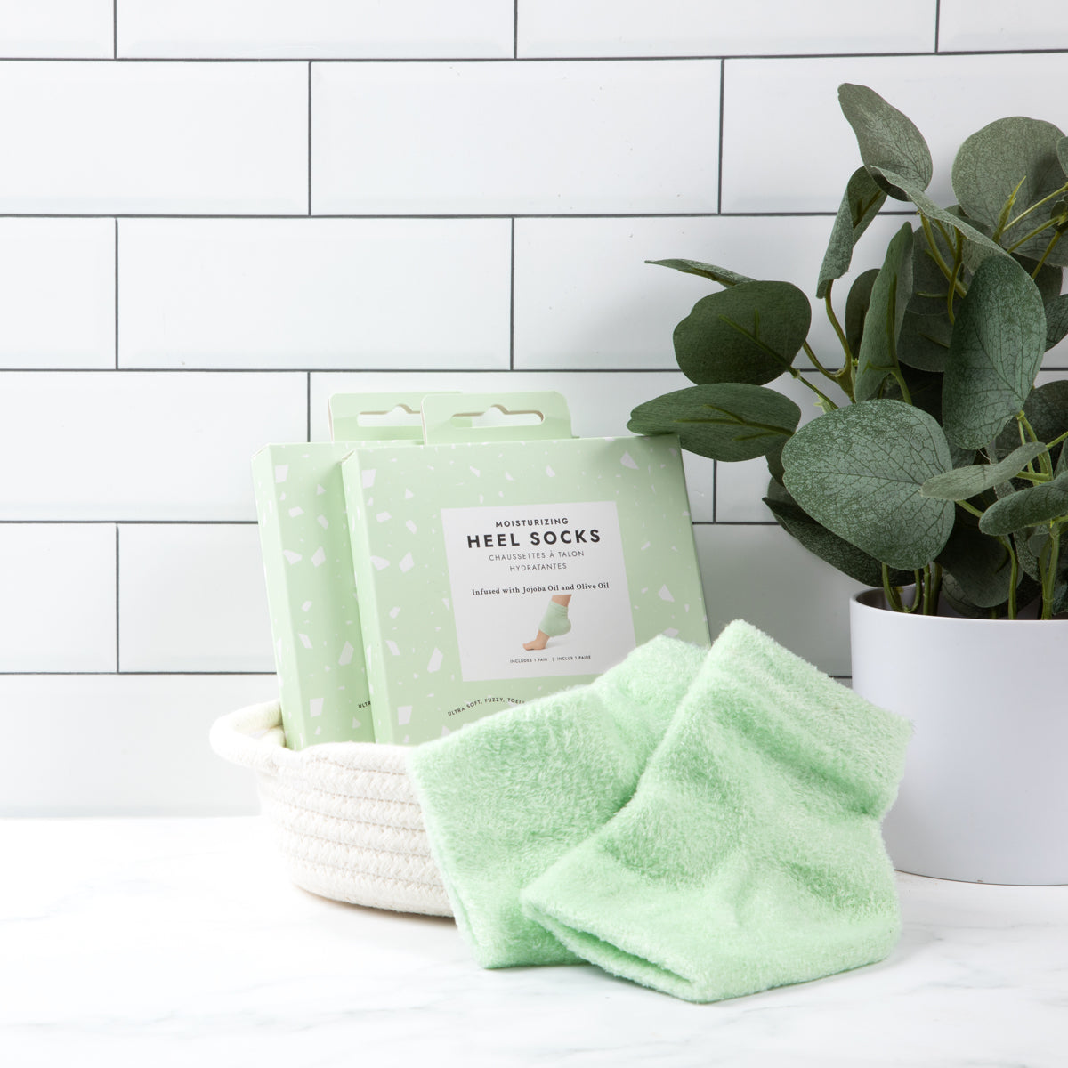 Moisturizing Heel Socks with Gel Heel Liner