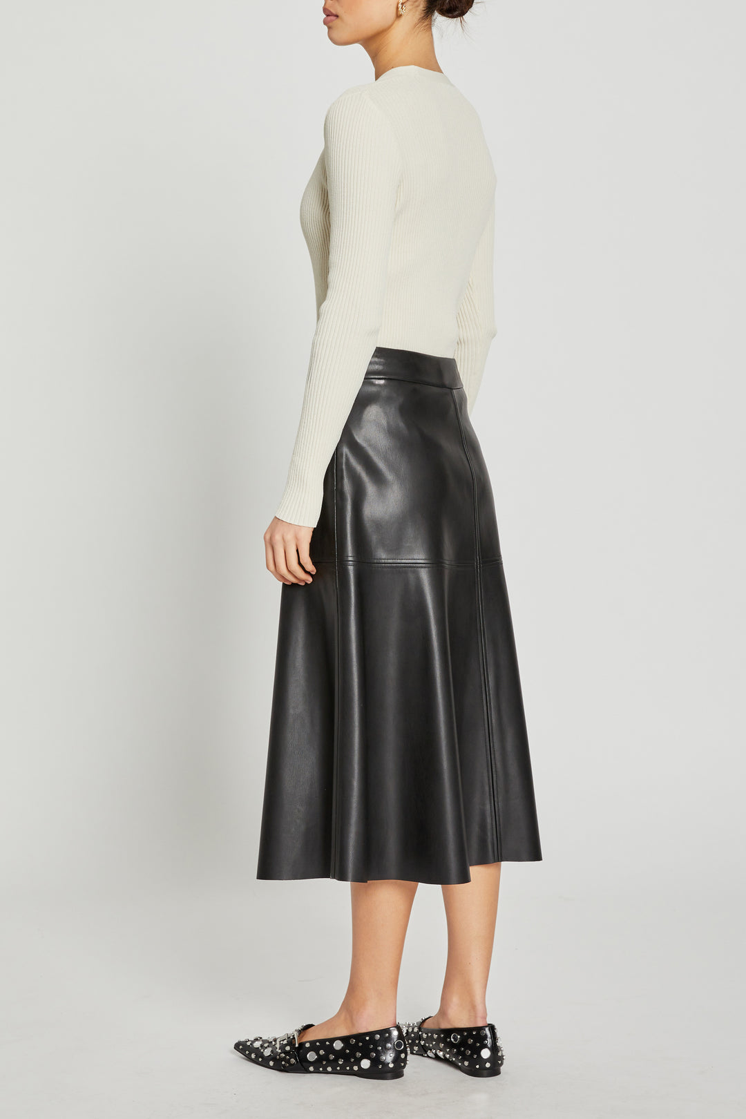 Bruuns Bazaar Vegan Leather Skirt - Black
