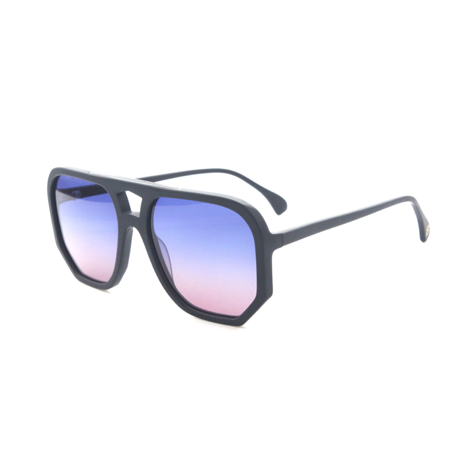 Wager Matt Black - Purple to Blue Lens