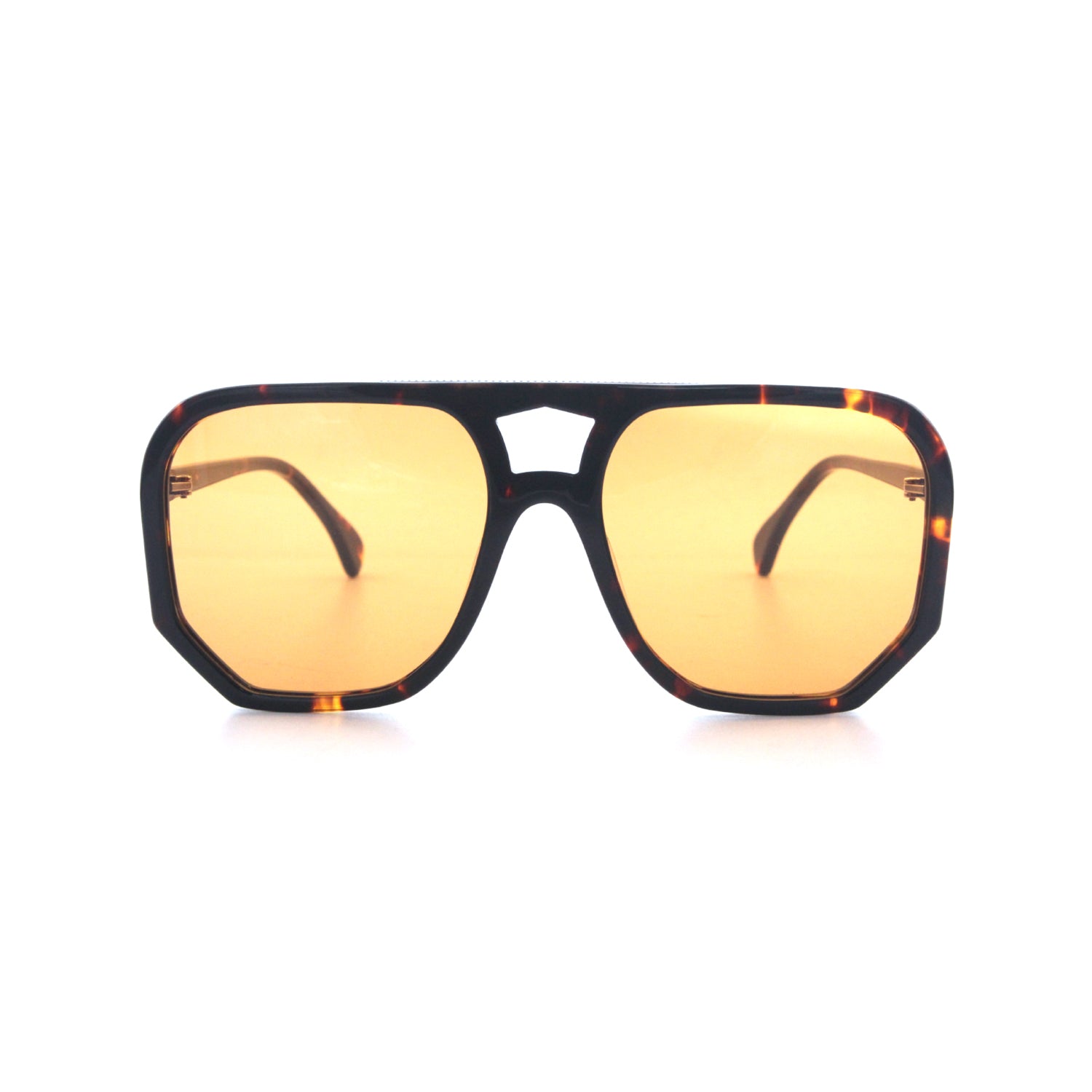 Wager Brown Tortoiseshell with Orange Lens