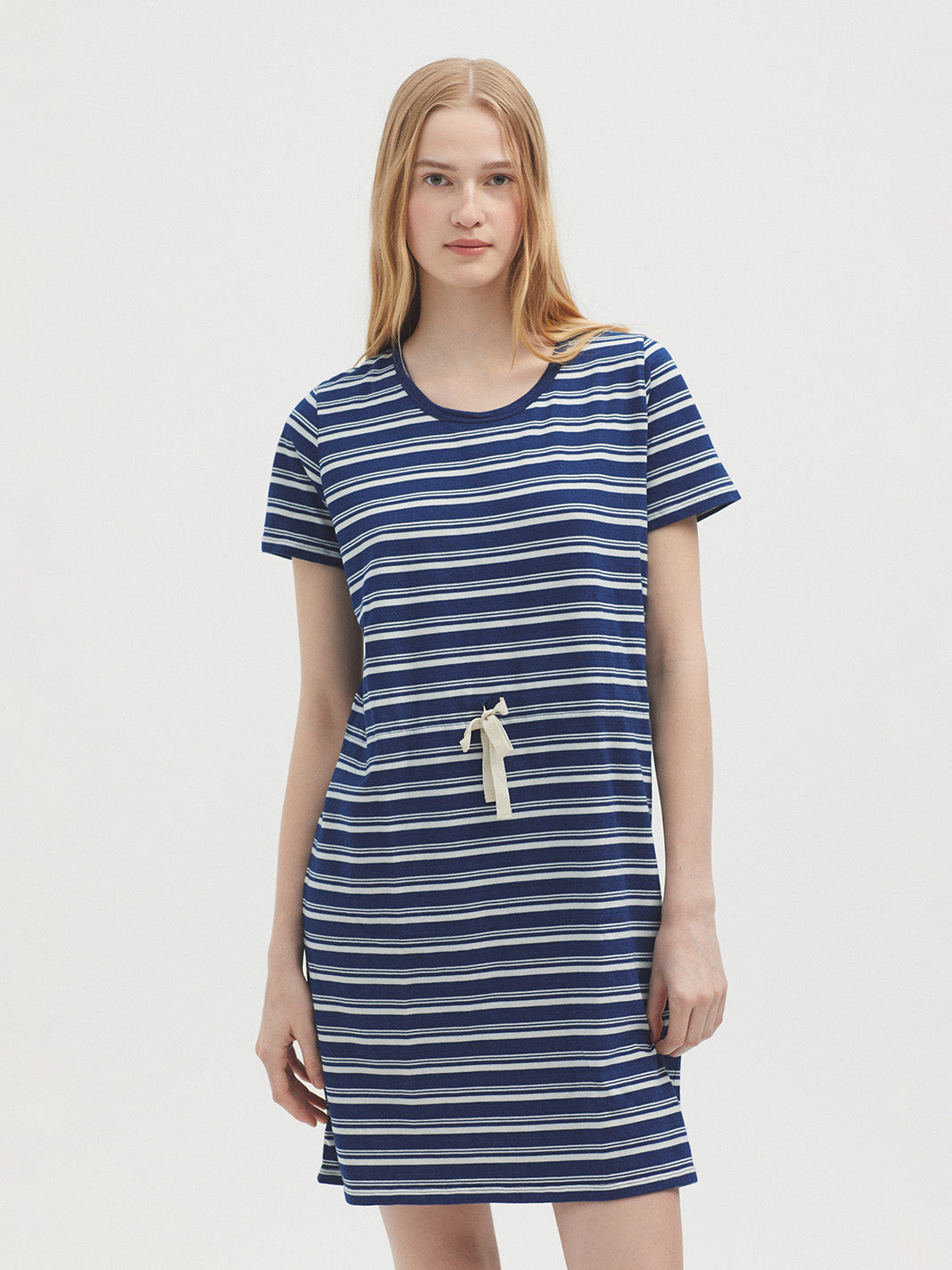 Nice Things Striped Indigo Dress WSJ038