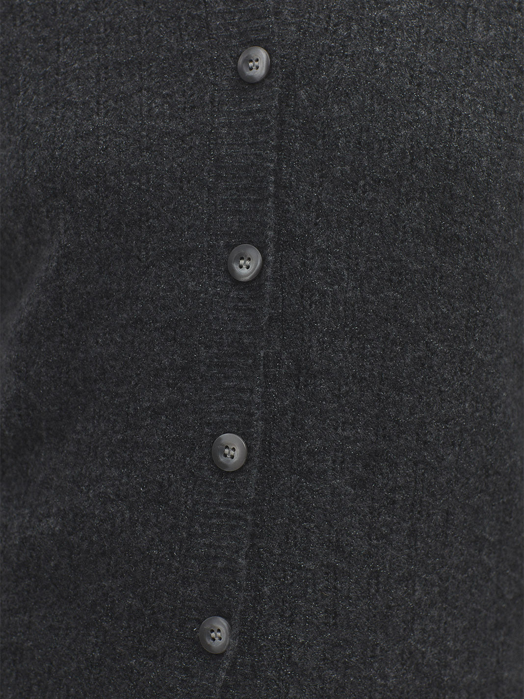 Nice Things Cashmere Blend Cardi - Charcoal Grey