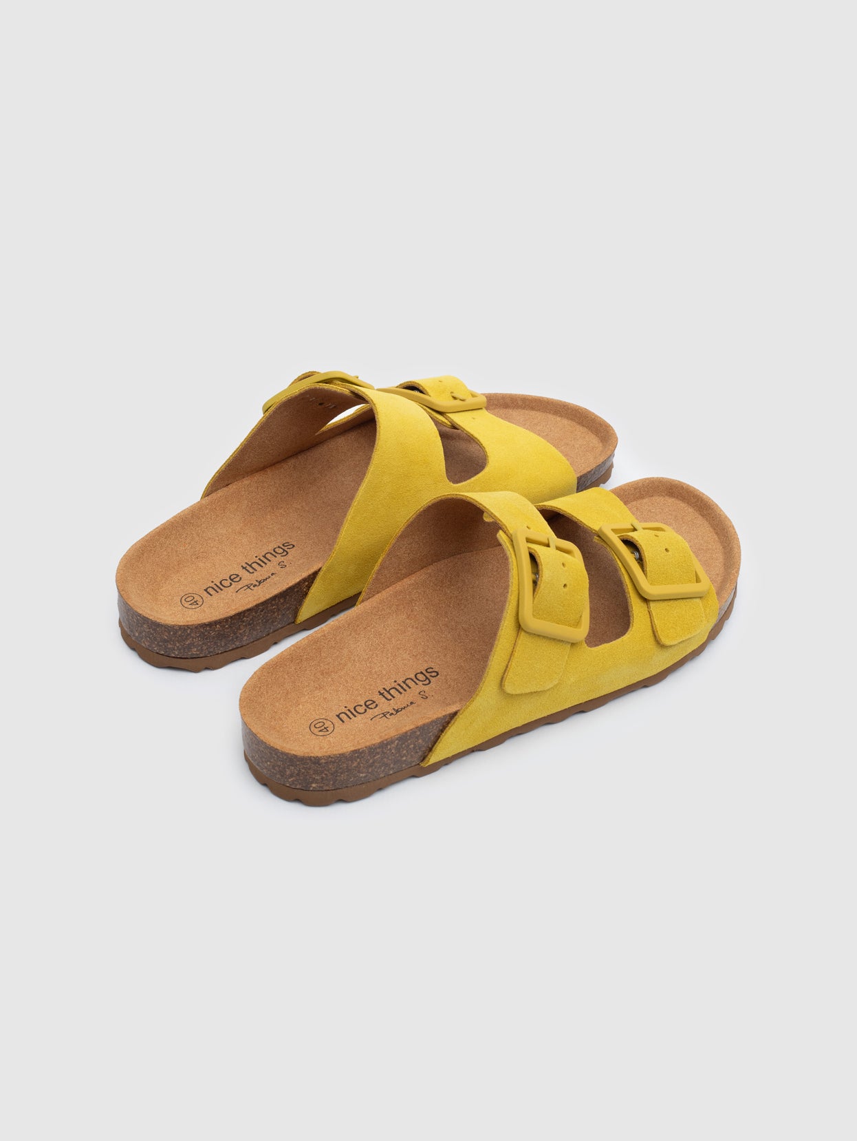 Nice Things Buckles Bio Sandals - Yellow