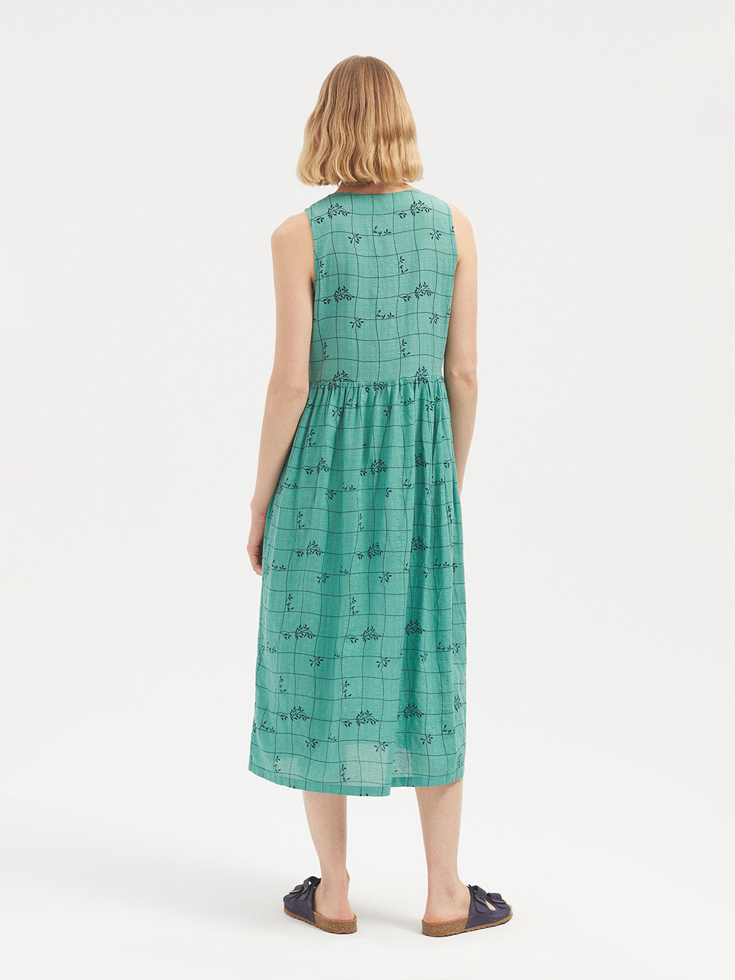 Nice Things Tile Wall Print Dress - Green