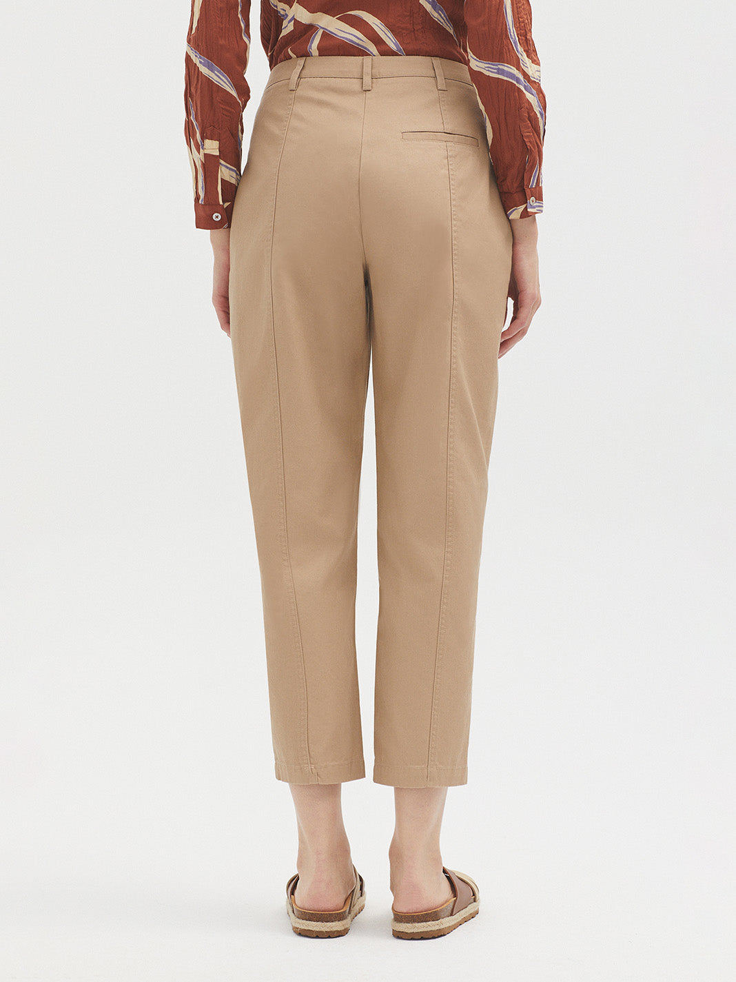 Nice Things Cotton Pocket Pants - Beige