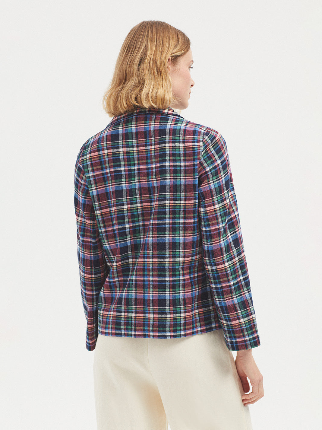 Nice Things Multicolor Checked Blazer