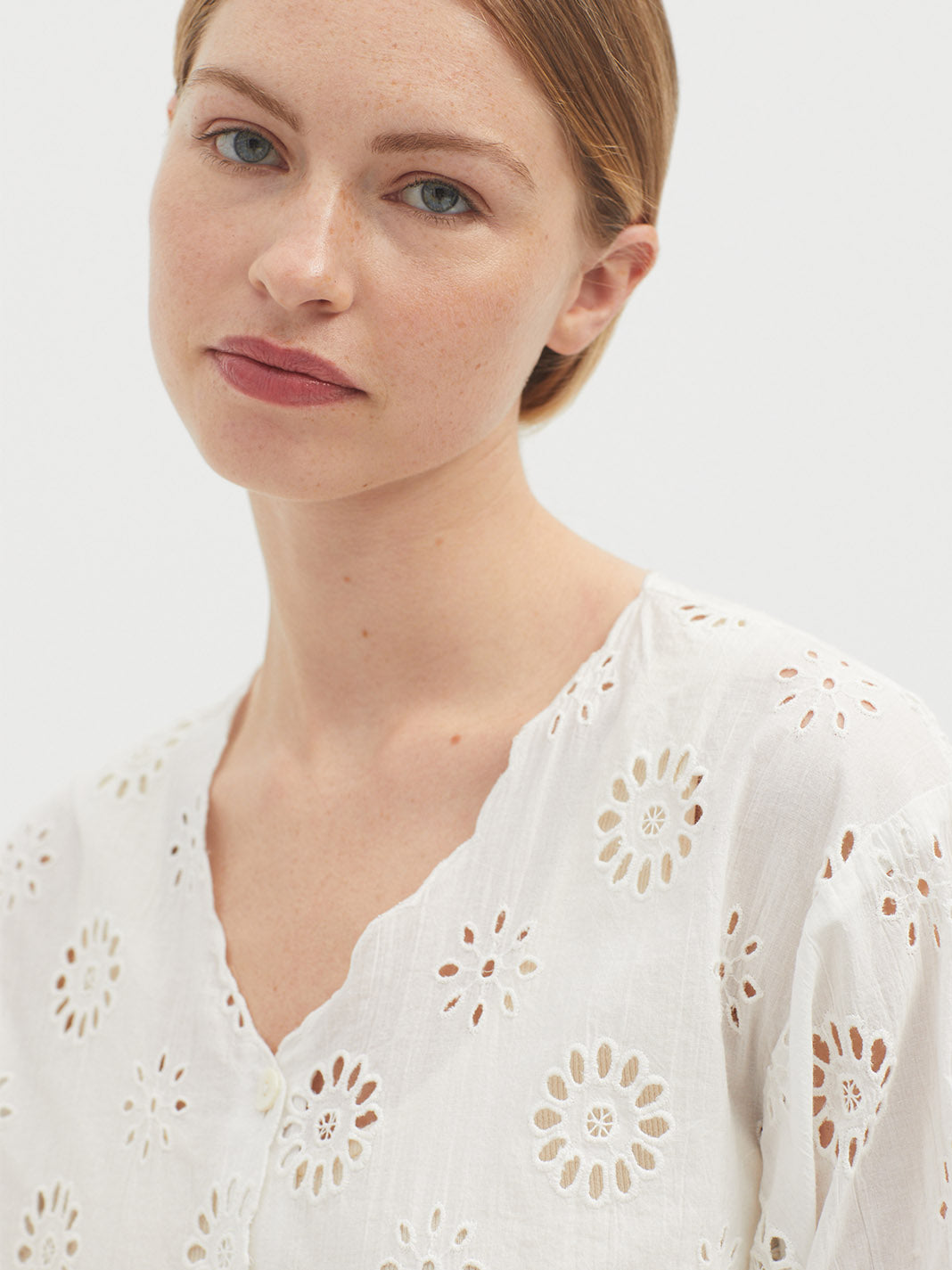 Nice Things Flowery Embroidered Top