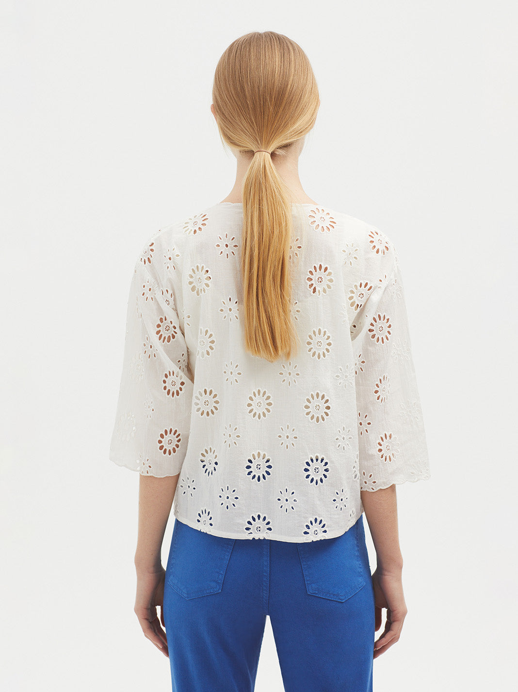 Nice Things Flowery Embroidered Top