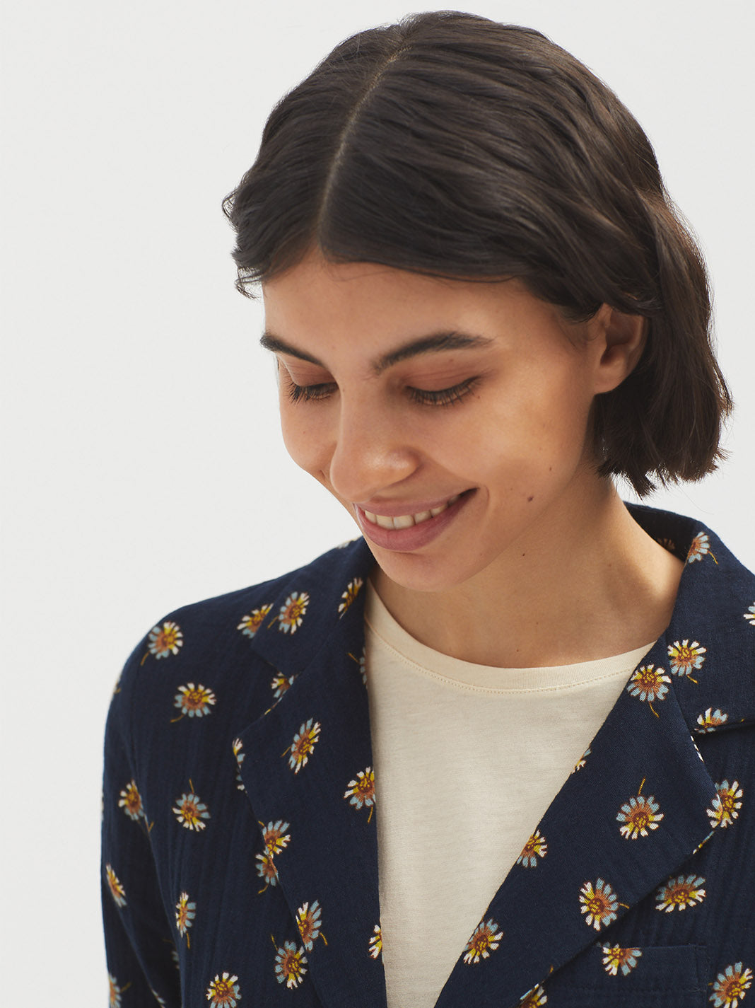 Nice Things Blanket Flower Print Blazer