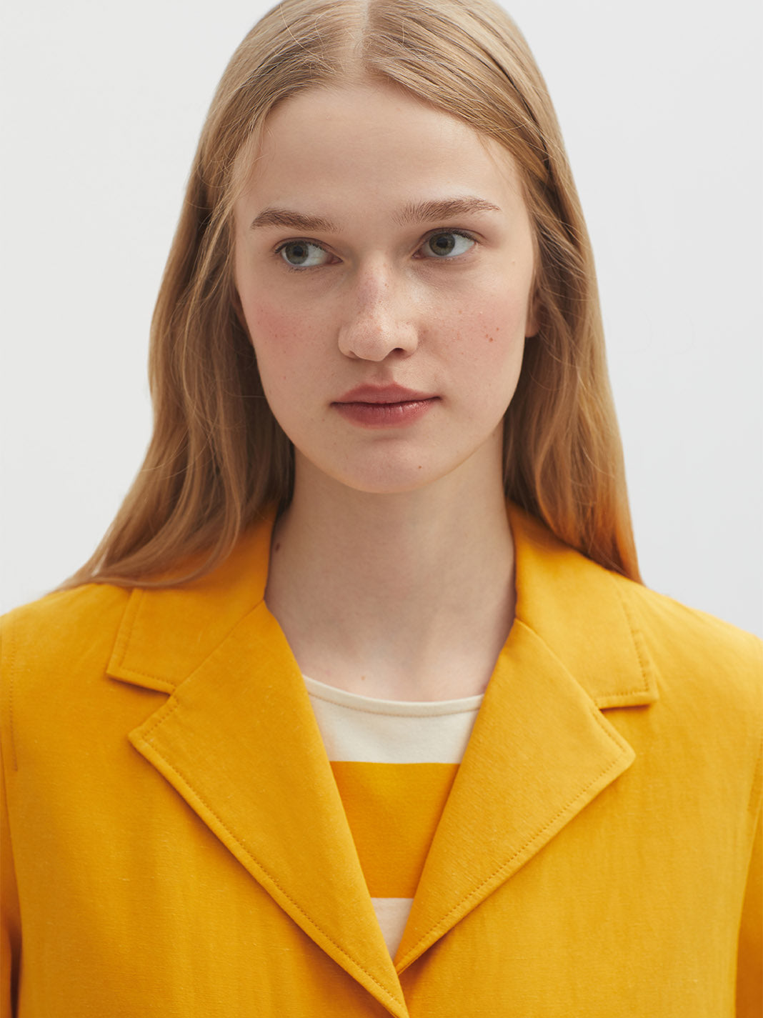 Nice Things Basic Linen Jacket - Sunshine