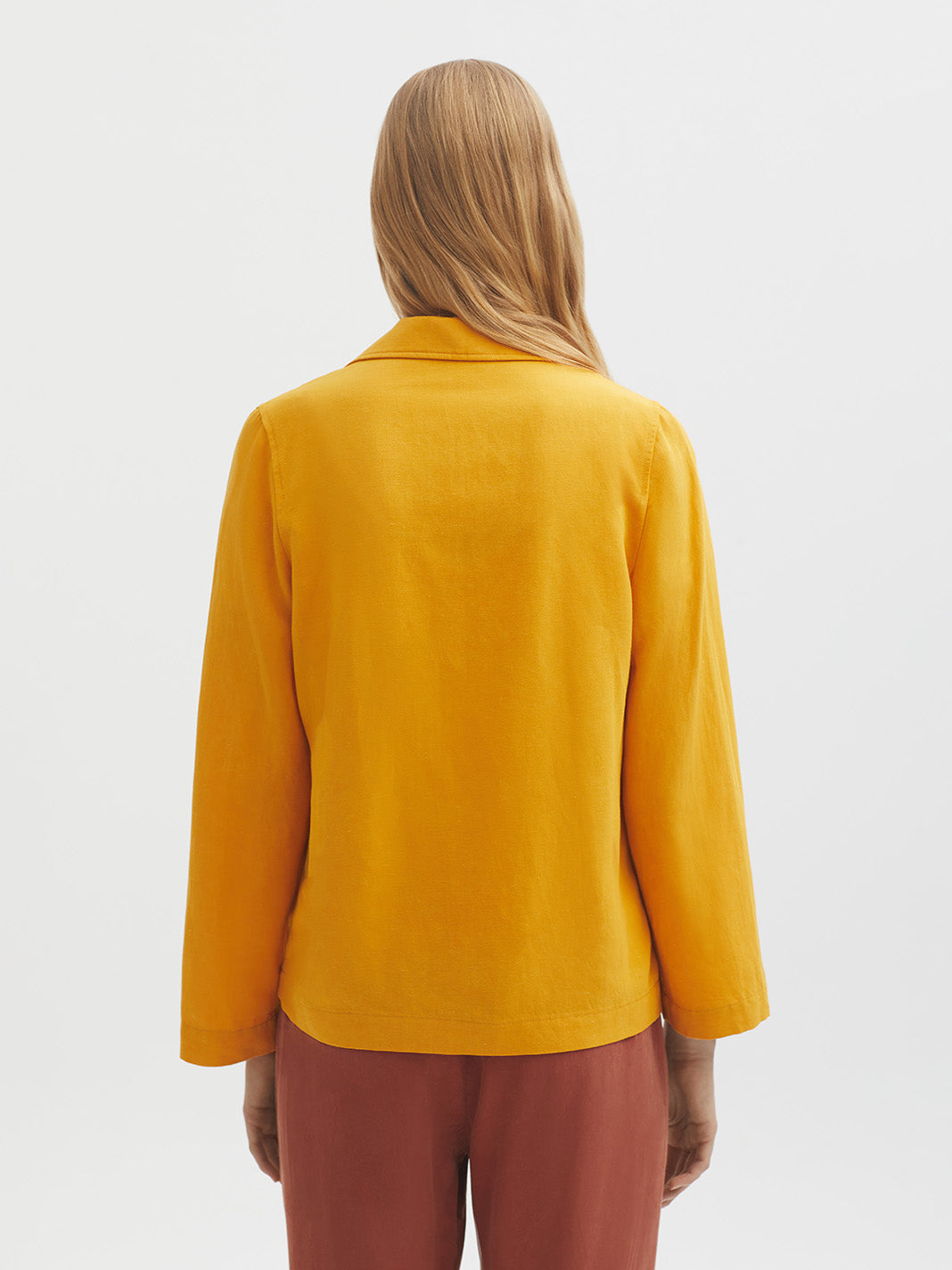 Nice Things Basic Linen Jacket - Sunshine