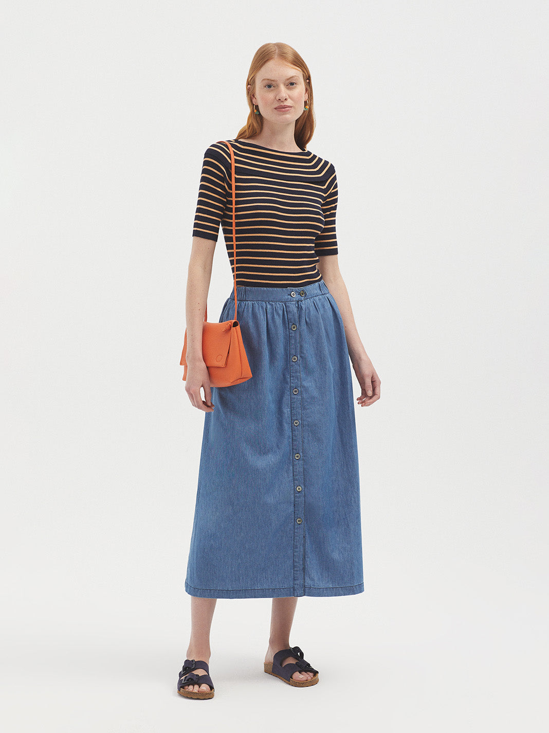 Nice Things Denim Long Skirt