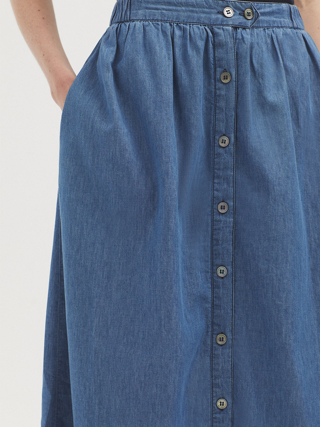 Nice Things Denim Long Skirt