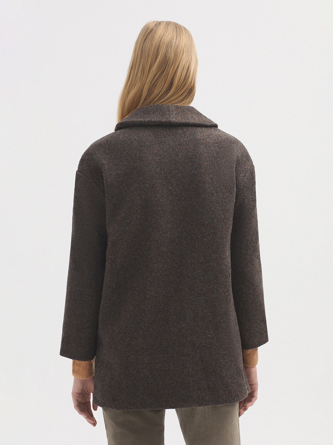 Nice Things Collared Coat - Mocha