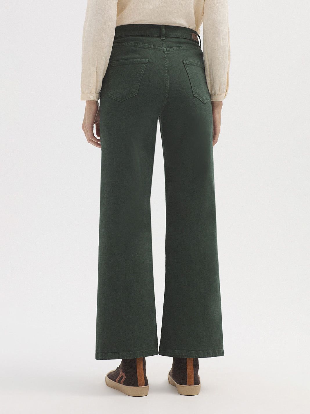 Nice Things Twill Trousers - Green