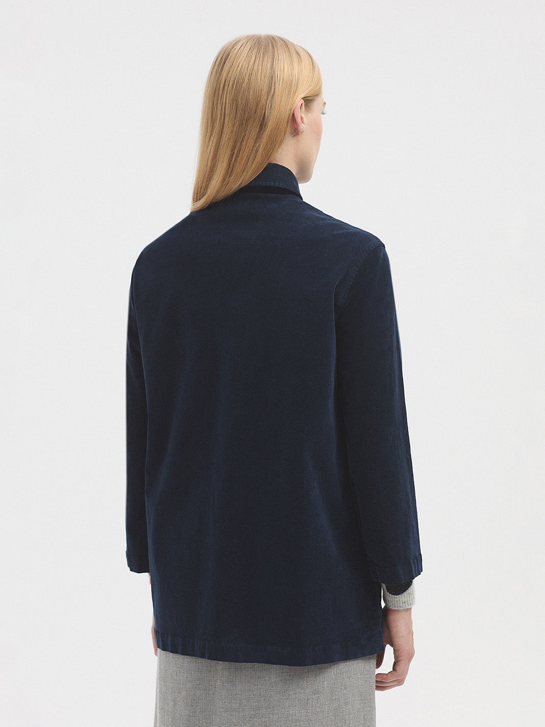 Nice Things Micro Cord Jacket - Navy