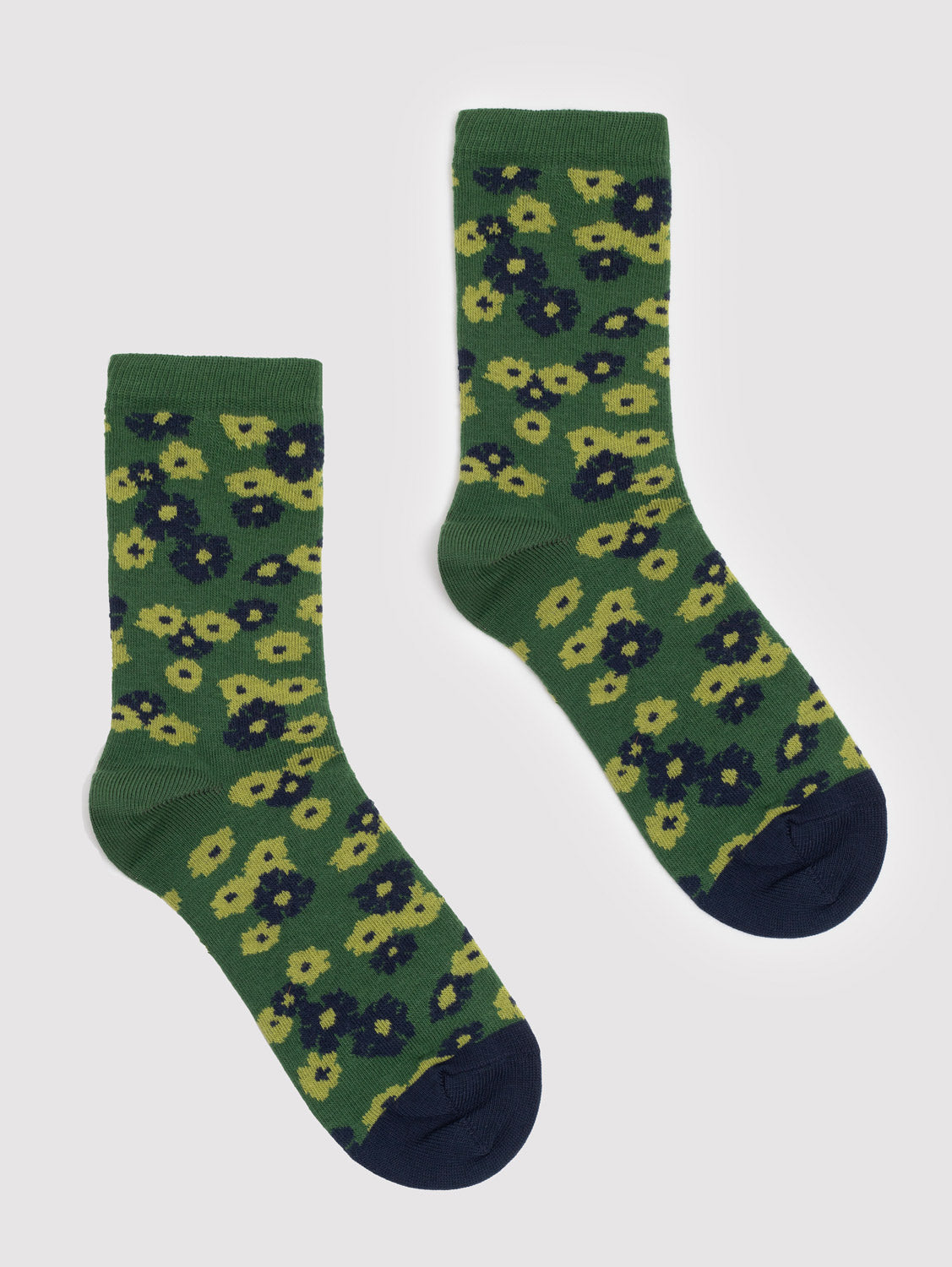 Nice Things Socks - Green Floral