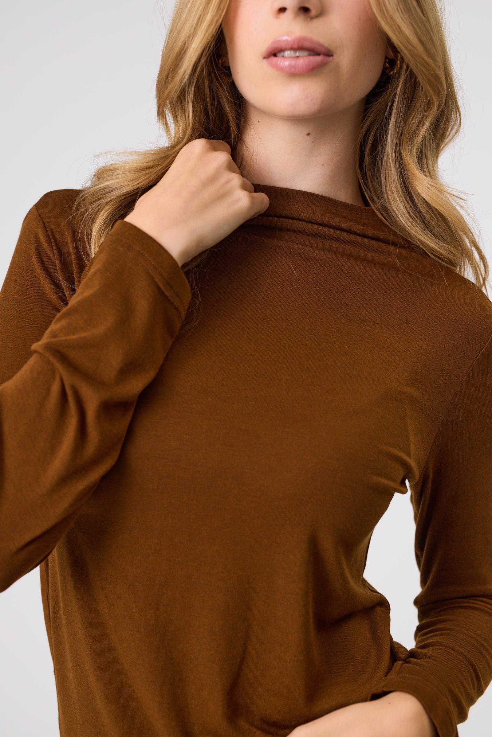 Marlow Weekender Long Sleeve Top - Spice