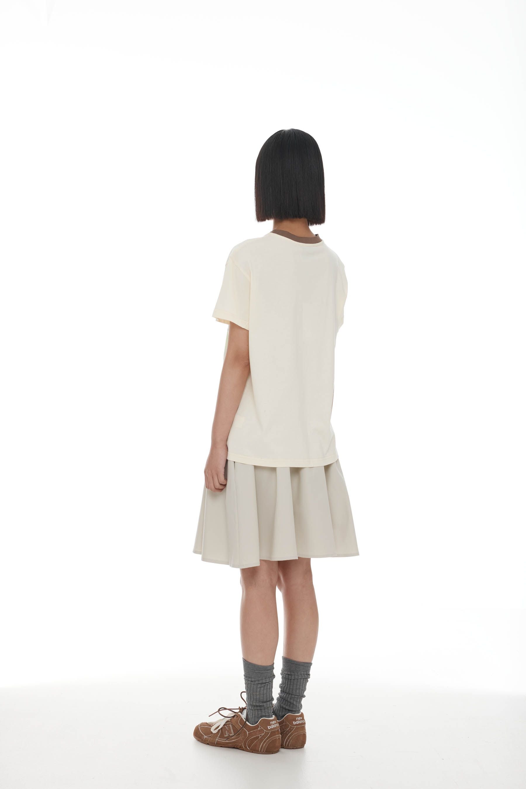 Aiden Tee - Ivory + Mint